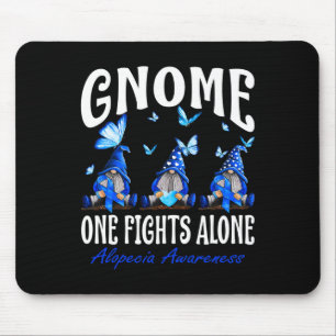 Mousepad Gnome One luta sozinho Alopecia Consciência 1
