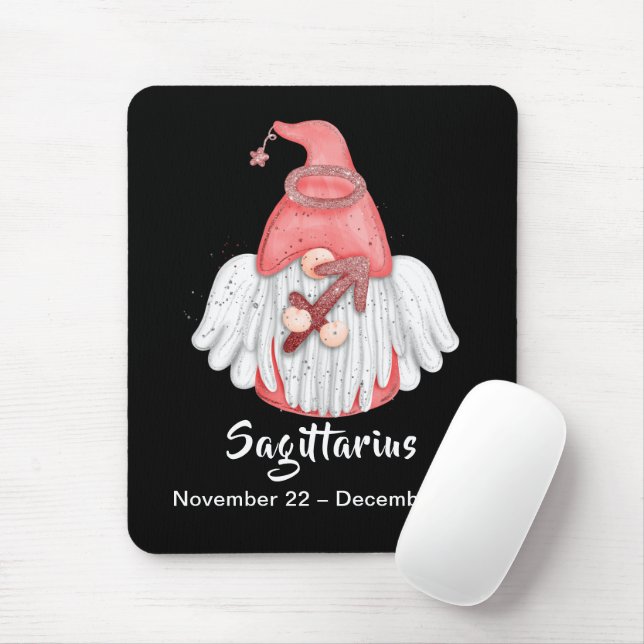 Mousepad Gnome Sagittarius - Sinal de Astrologia Angel (Com mouse)