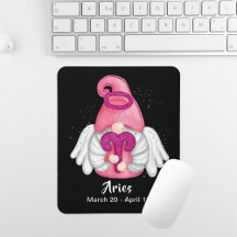 Gnomo Aries - Sinal de Astrologia Pad do Mouse Ang