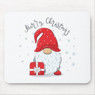 Mousepad Gnomo bonito Feliz Natal.