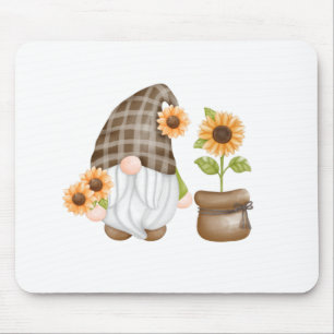 Mousepad Gnomo com girassóis
