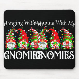 Mousepad Gnomo de Natal Com Meu Pijama da Família Gnomos