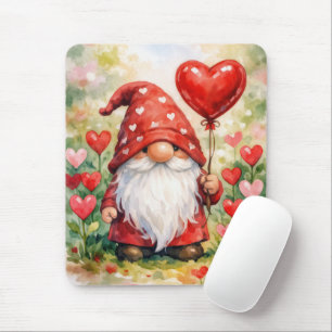 Mousepad Gnomo do Dia dos Namorados com Balão Vermelho em F