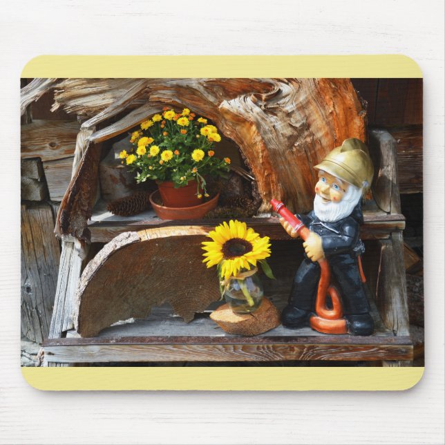 Mousepad Gnomo do jardim (Frente)