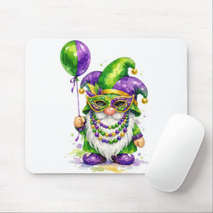 Mousepad Gnomo do Mardi Gras com Balão de Festa