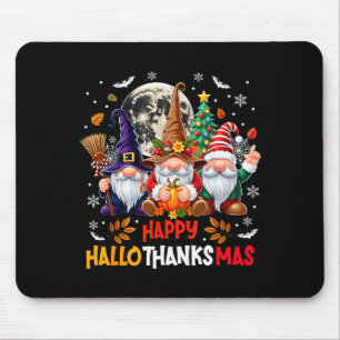 Mousepad Gnomo Hallothanksmas Dia das Bruxas Ação de Graças
