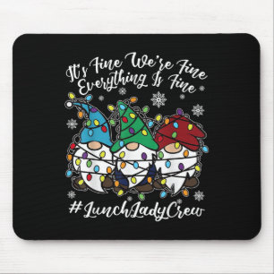 Mousepad Gnomos Bonitos Tudo Está Bem No Almoço De Natal