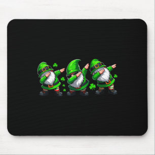Mousepad Gnomos Dançantes Dia de São Patrício Celebração da