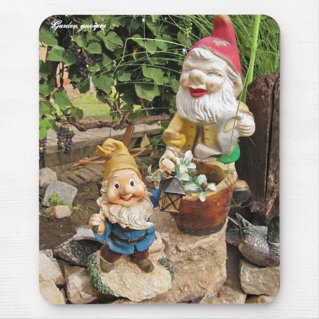 Mousepad Gnomos do jardim (Frente)