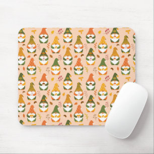 Mousepad Gnomos do outono no padrão florestal