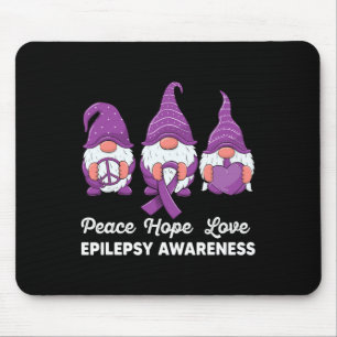 Mousepad Gnomos engraçadinhos Paz esperança ama epilepsia A