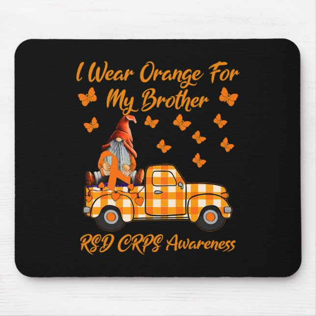 Mousepad Gnomos Eu Visto Laranja Para Meu Irmão Rsd Crps (Frente)