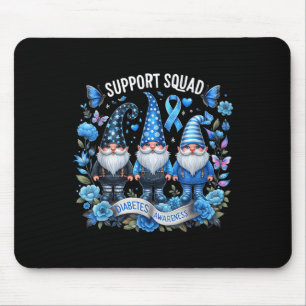 Mousepad Gnomos suportam diabetes de esquadra, mês azul