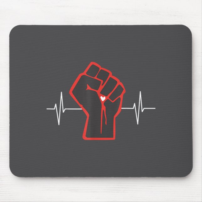 Mousepad Go Red Heart Disease Awareness Month  (Frente)