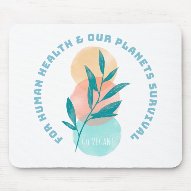 Mousepad Go Vegan (Frente)