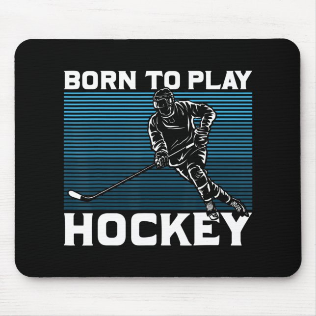 Mousepad Goalie De Hóquei No Gelo Ofereceu Nascer Para Joga (Frente)