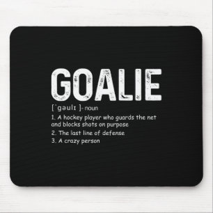 Mousepad Goalie Definição Divertida Gear Goalkeepe de Hóque