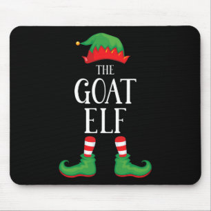 Mousepad Goat Elf Matching Group Xmas Funny Family Christma