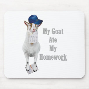 Mousepad Goat Engraçado Comeu Minha Casa