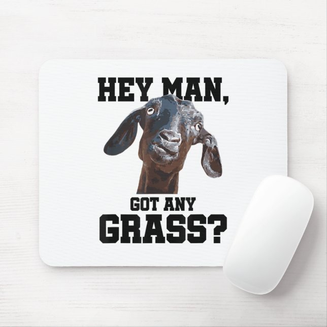 Mousepad Goat para Goat Lovers Fazenda Memória Roupa Pun Fu (Com mouse)