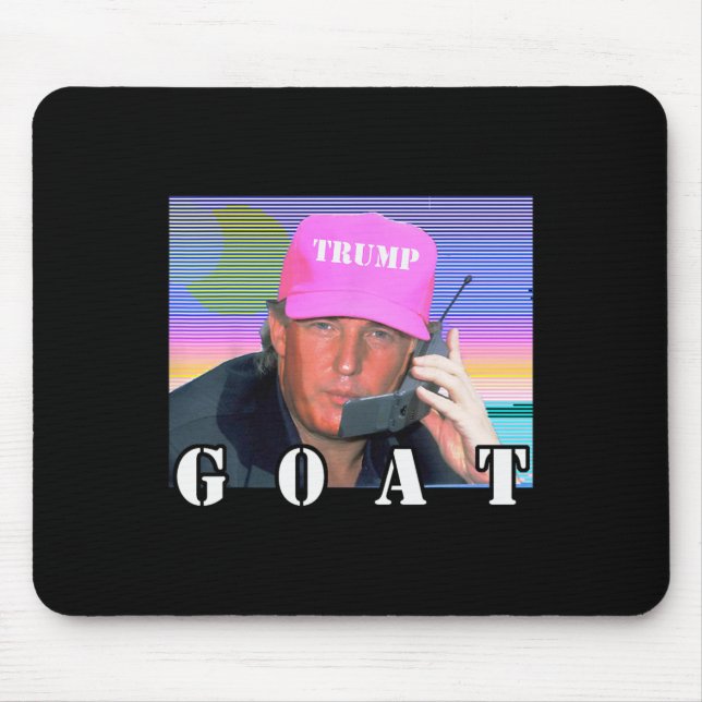 Mousepad Goat Republican Trump 2024 Engraçado (Frente)