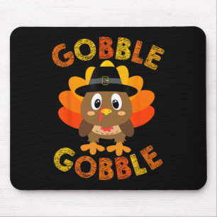 Mousepad Gobble Turkey Pequenos Meninos Meninas Crianças Aç