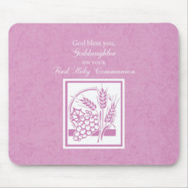 Mousepad GodFilha Primeira Comunhão, Rosa