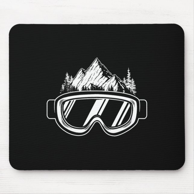 Mousepad Gogles de Snowboard - Competição Wintersport Snowb (Frente)