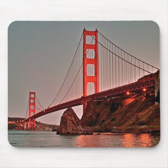 Mousepad Golden gate bridge em Sun para baixo (Frente)