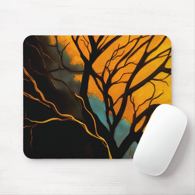 Mousepad Golden Roots and Twilight Tree (Com mouse)