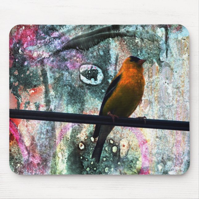 Mousepad Goldfinch Grunge (Frente)