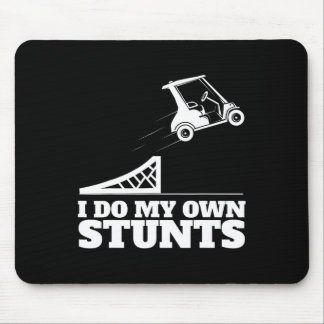 Mousepad Golf Cart Accident I Do My Own Stunts Fun Present