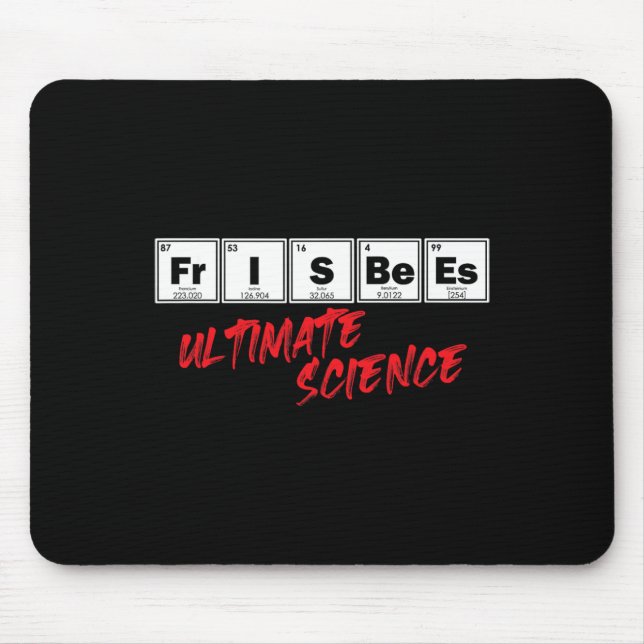 Mousepad Golf Frisbees Ultimate Science Disc Periodic Table (Frente)