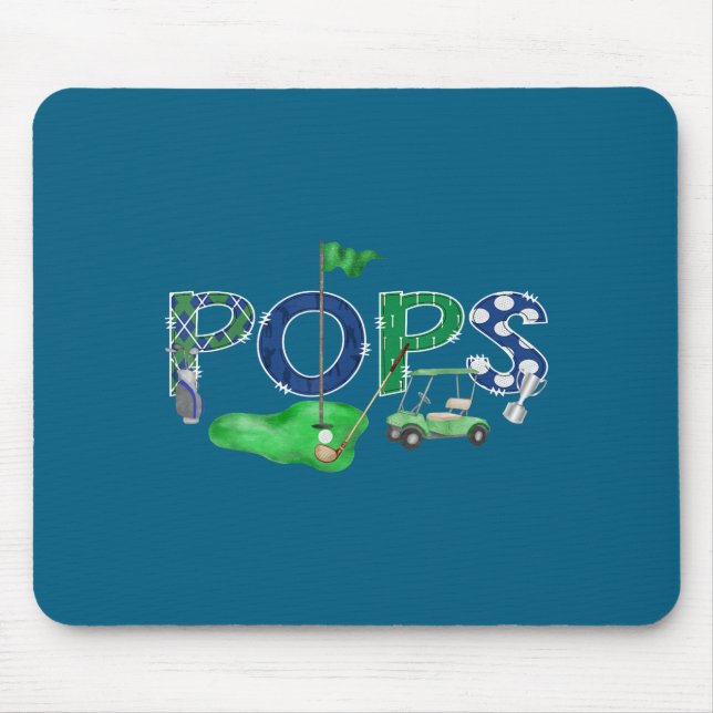 Mousepad Golf Pops Buraco Um 1ª Arte (Frente)