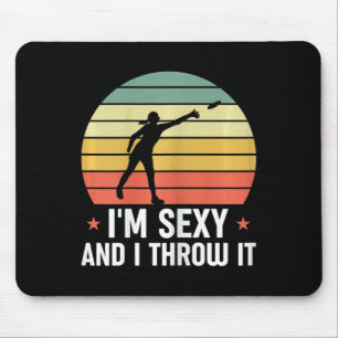 Mousepad Golfe de Disco Divertido Jogador de Golfe de Disco