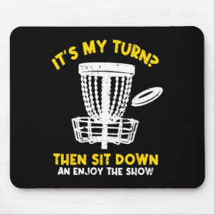 Mousepad Golfe de Disco Frisbee Golfe Divertido Jogador de