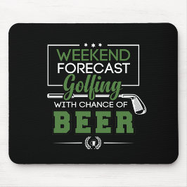 Mousepad Golfe de Previsão de Fim de Semana com Chance de B