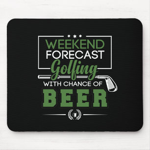 Mousepad Golfe de Previsão de Fim de Semana com Chance de B