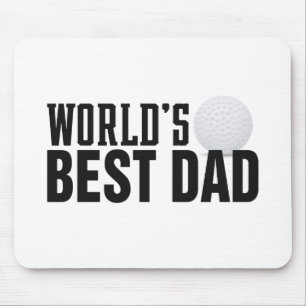 Mousepad Golfe de Tipografia do Melhor Pai do Mundo  Pad do