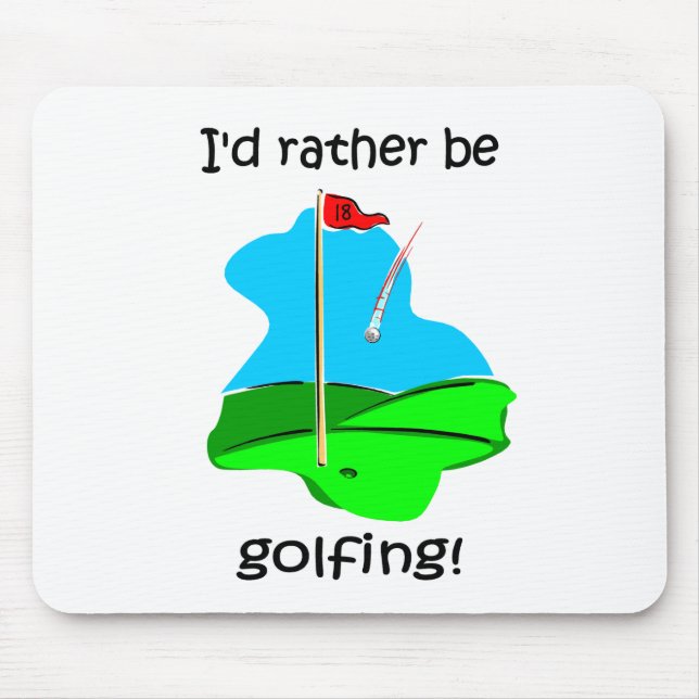 Mousepad Golfe engraçado (Frente)