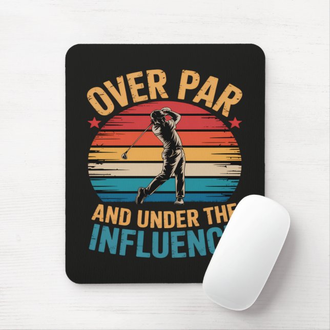 Mousepad Golfe Engraçado Bebendo (Com mouse)