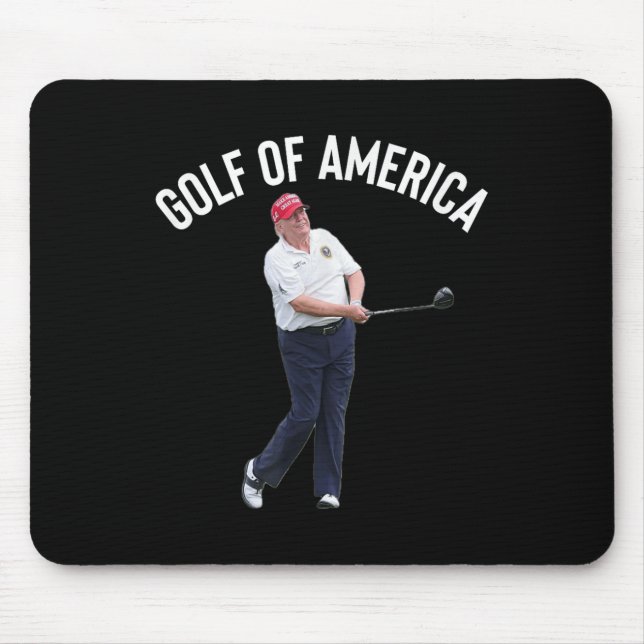 Mousepad Golfe Engraçado Da América Donald Trump Pun (Frente)