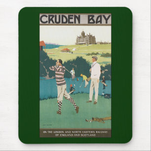 Mousepad Golfe Esportivo Vintage na Escócia, Golfistas