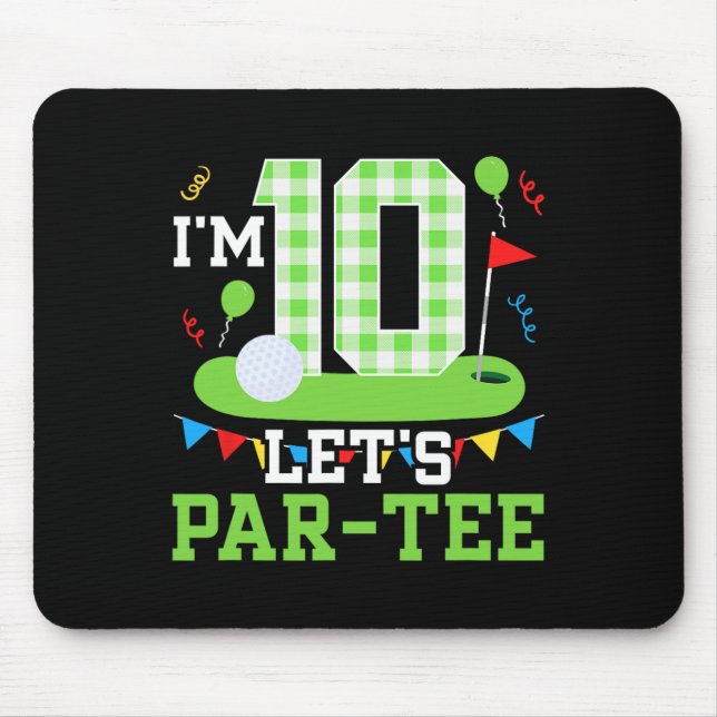 Mousepad Golfe Festa de aniversário 10 - Golfe 10 anos (Frente)