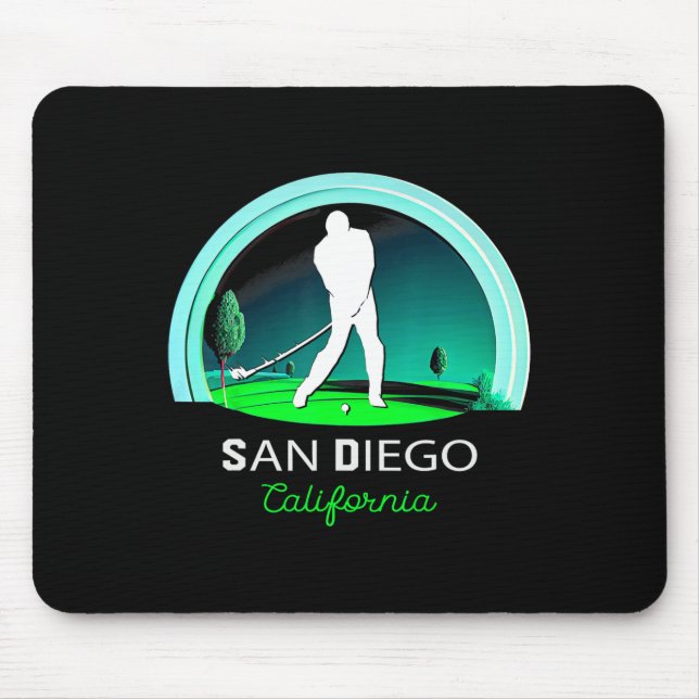 Mousepad Golfe Jogando Golfe San Diego  (Frente)