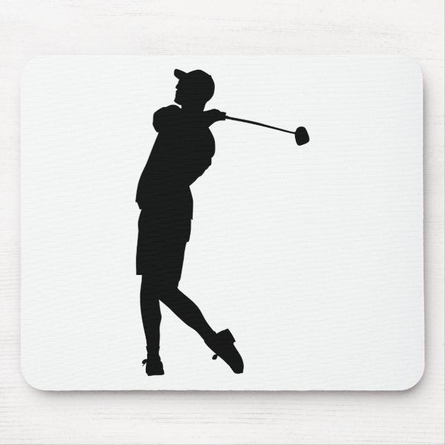 Mousepad Golfer Silhouette (Frente)