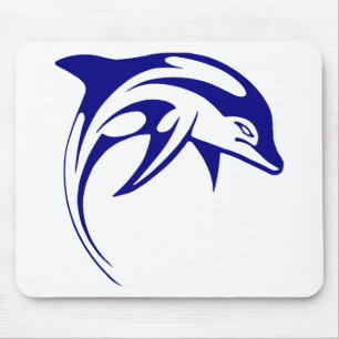 Mousepad Golfinho Azul