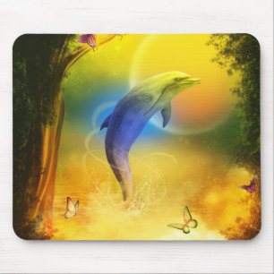 Mousepad Golfinho Colorido