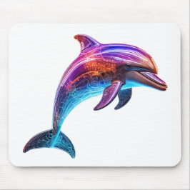 Mousepad Golfinho Colorido Vibrante