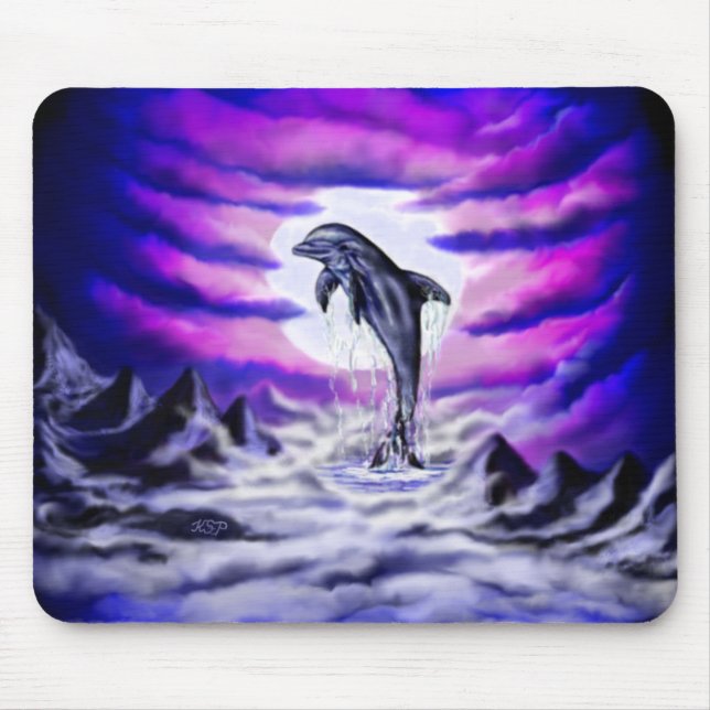 Mousepad Golfinho de Lua (Frente)